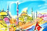 Istanbul - embarcadère  (dans le port d'Istanbul)