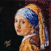 La fille à la perle - Hommage à Vermeer