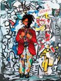 Street Cat a tribute to Basquiat