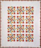 Appliqued Quilt, made by Mrs. Grace Ferguson in New Jersey