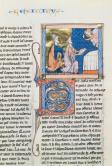 From Leviticus. French Bible (Paris)， 3rd quarter 13th CE. Ms. M.494， f.77.