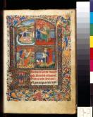Four Evangelists from a Book of Hours (Rome use)， Belgium， Tournai (?）