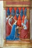 Coronation of the Virgin， from a Book of Hours. France， c.1510. MS. M.250， f.62v.