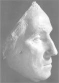 Life Mask of George Washington， profile， facing right. Virginia. 1785. Plaster.
