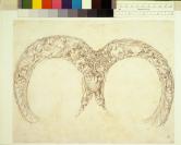 Design for the Pommel Plate of a Saddle. 1517. 