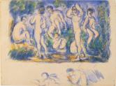 Bathers. Watercolor. CREDIT must read: The Thaw Collection