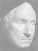 Life Mask of George Washington， 3/4 view， facing right. Virginia. 1785. Plaster.