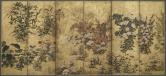 夏秋草花図、江戸時代、1615‐68年