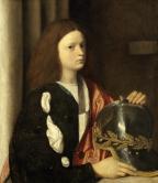 フランチェスコ・マリア・デッラ・ローヴェレの肖像(兜を持った少年)