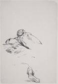 Man Leaning over a Bale of Grain II (studies for Harvesters Resting)