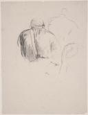 Man Seated in Foreground I (recto):、 Woman's Back (verso). Studies for Harvesters Resting