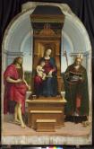 聖母子と洗礼者聖ヨハネとバーリの聖ニコラウス（アンシデイの聖母）