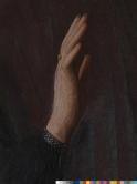 アルノルフィニ夫妻の肖像(部分２９，男性の手)