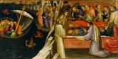 「聖ステパノ伝」を表した祭壇画プレデッラ：聖ステパノの遺体を運ぶ航海／聖ステパノと聖ラウレンティウスの遺体の合葬