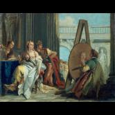 アペレスの画室のアレクサンドロス大王とカンパスペ