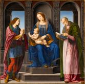 La Vierge et l'Enfant entourés de saint Julien et saint Nicolas de Myre