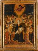 La Vierge et l'Enfant entourés d'Anges