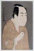 歌舞伎役者の肖像（大首絵）、二代目市川門之助