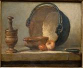 銅の大鍋と乳鉢