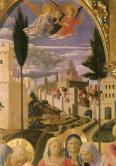 Descent from the Cross - detail (landscape with city)
