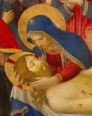 Lamentation over the Dead Christ - detail (busts of Christ and the Virgin)