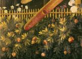 Cortona Altarpiece with the Annunciation - detail (flowers)