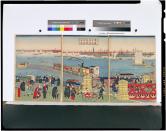 東京高輪海岸蒸気車鉄道の図